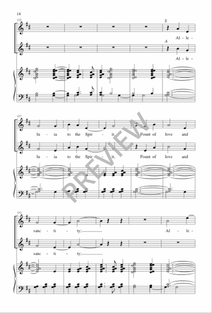 Alleluia! Alleluia! Hearts and Voices Heavenward Raise SA scores gallery preview page 13