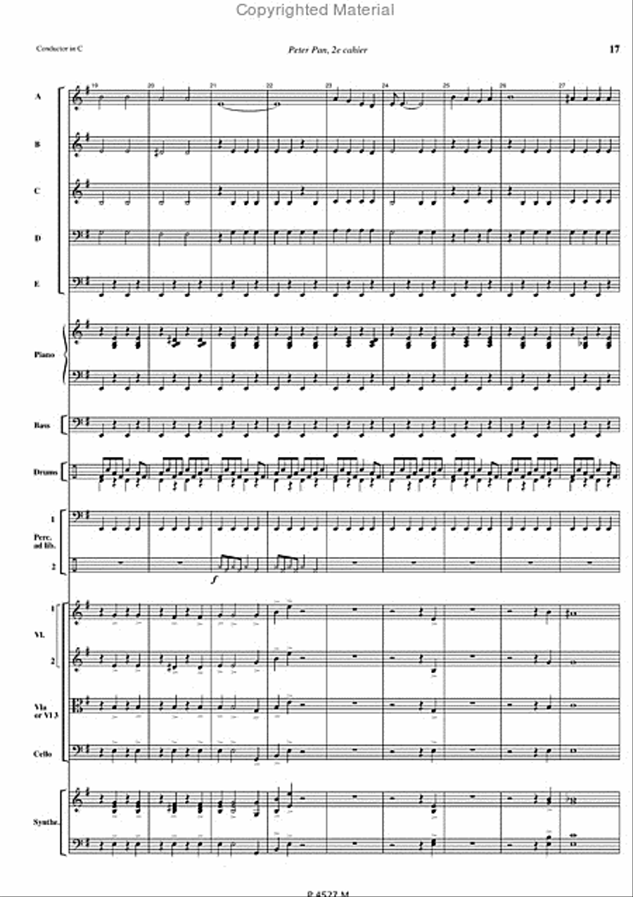 Peter Pan Cahier 2 Peter Pan Cahier 2 Orchestra scores gallery preview page 4