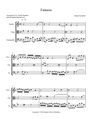Fantasia in d minor - string trio/ensemble