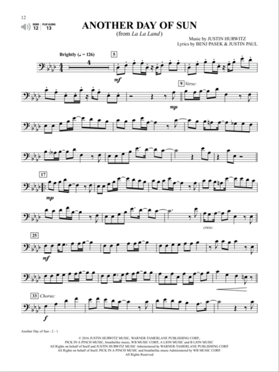 Top Broadway & Movie Songs Instrumental Solos image number null