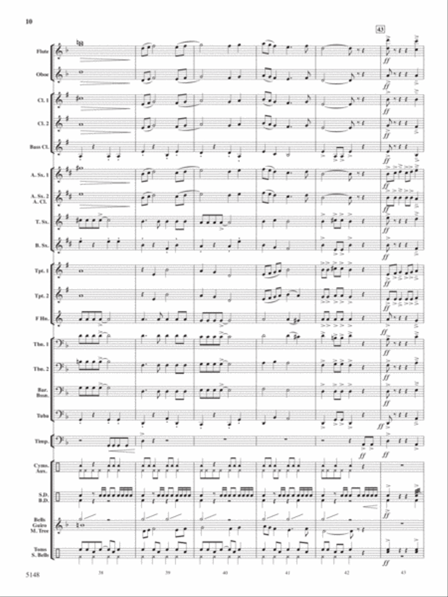 Fire Dance Concert Band scores gallery preview page 9
