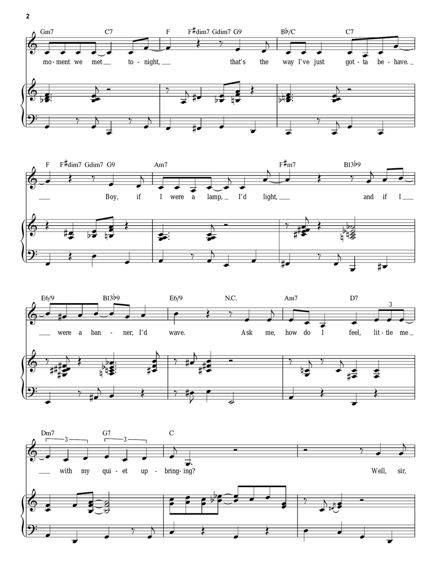 If I Were A Bell Piano, Vocal scores gallery preview page 2
