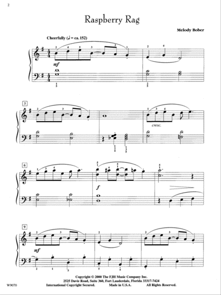 Raspberry Rag Raspberry Rag Piano Solo scores gallery preview page 2