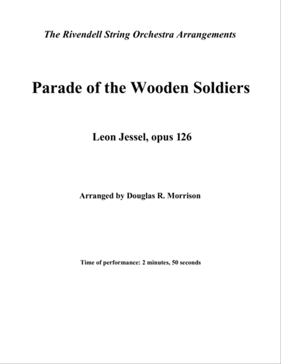 Parade of the Wooden Soldiers String Orchestra scores gallery preview page 1