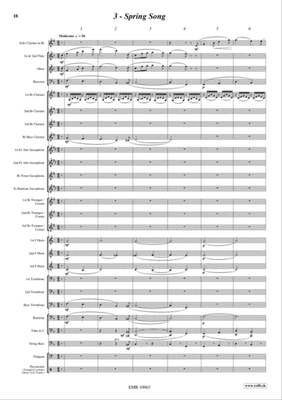 Japanese Folksongs Japanese Folksongs Concert Band scores gallery preview page 12