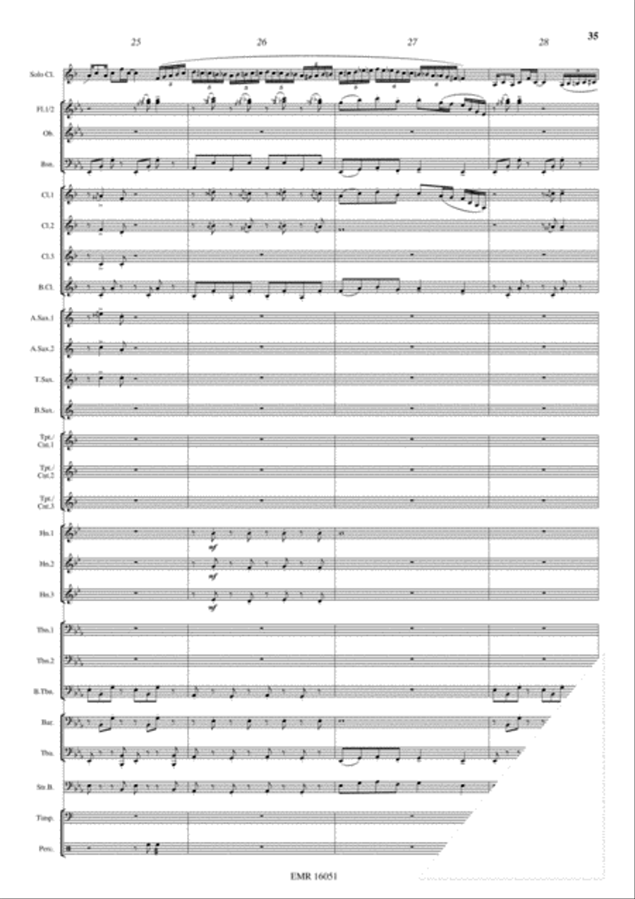 Japanese Folksongs Concert Band scores gallery preview page 22