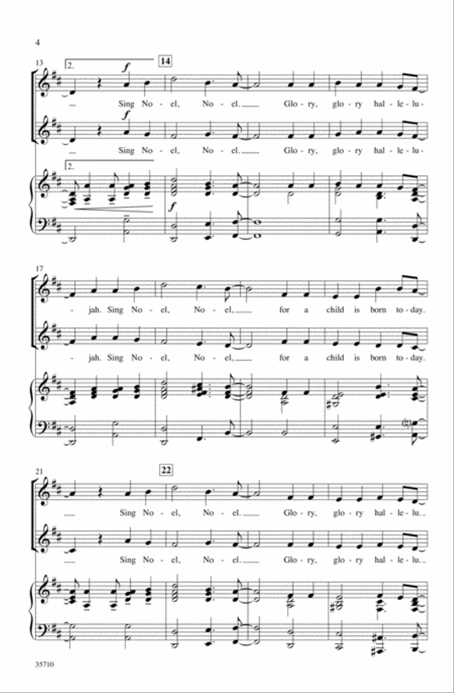 Sing Noel, Noel! Sing Noel, Noel! 2-Part scores gallery preview page 3