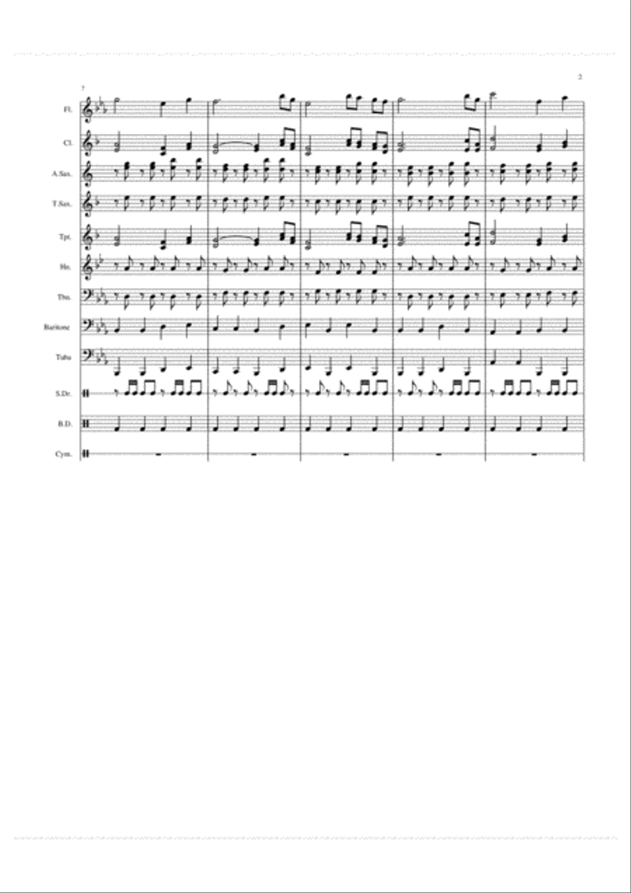 Southland March Southland March Concert Band scores gallery preview page 2