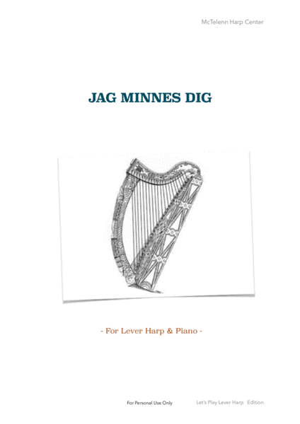 Jag Minnes Dig  - For Lever Harp  - By Eve McTelenn image number null