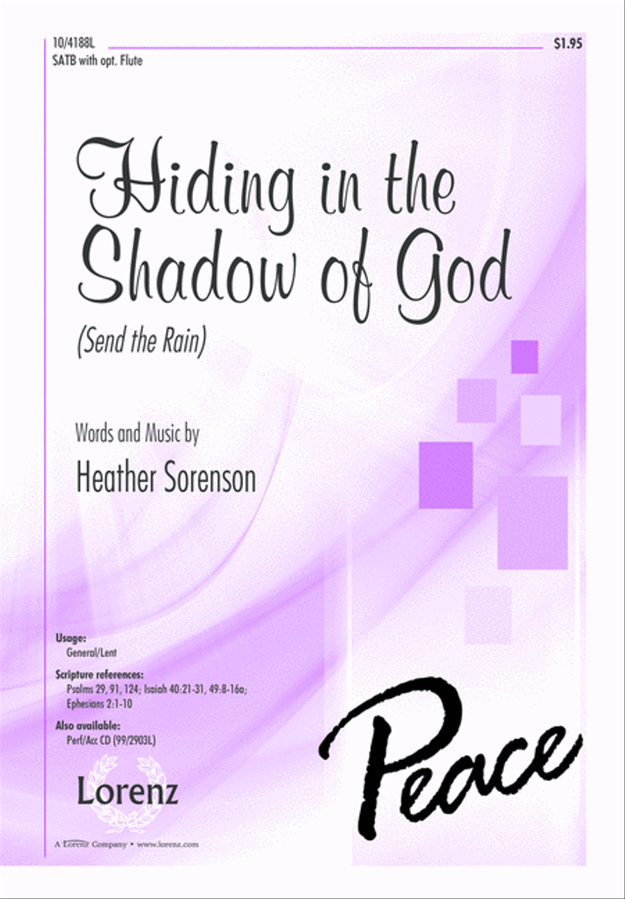 Hiding in the Shadow of God 4-Part scores gallery preview page 2