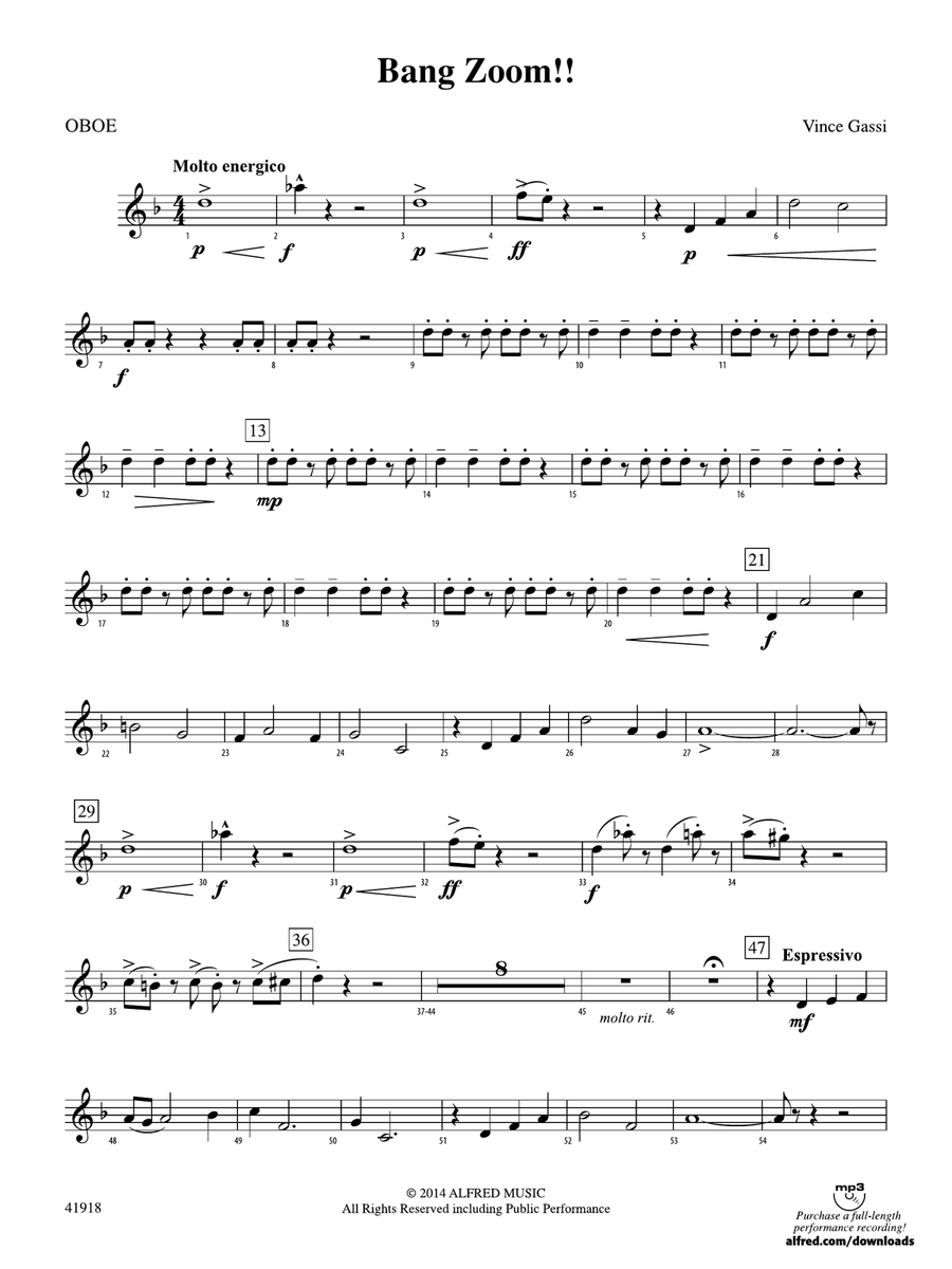 Bang Zoom!: Oboe