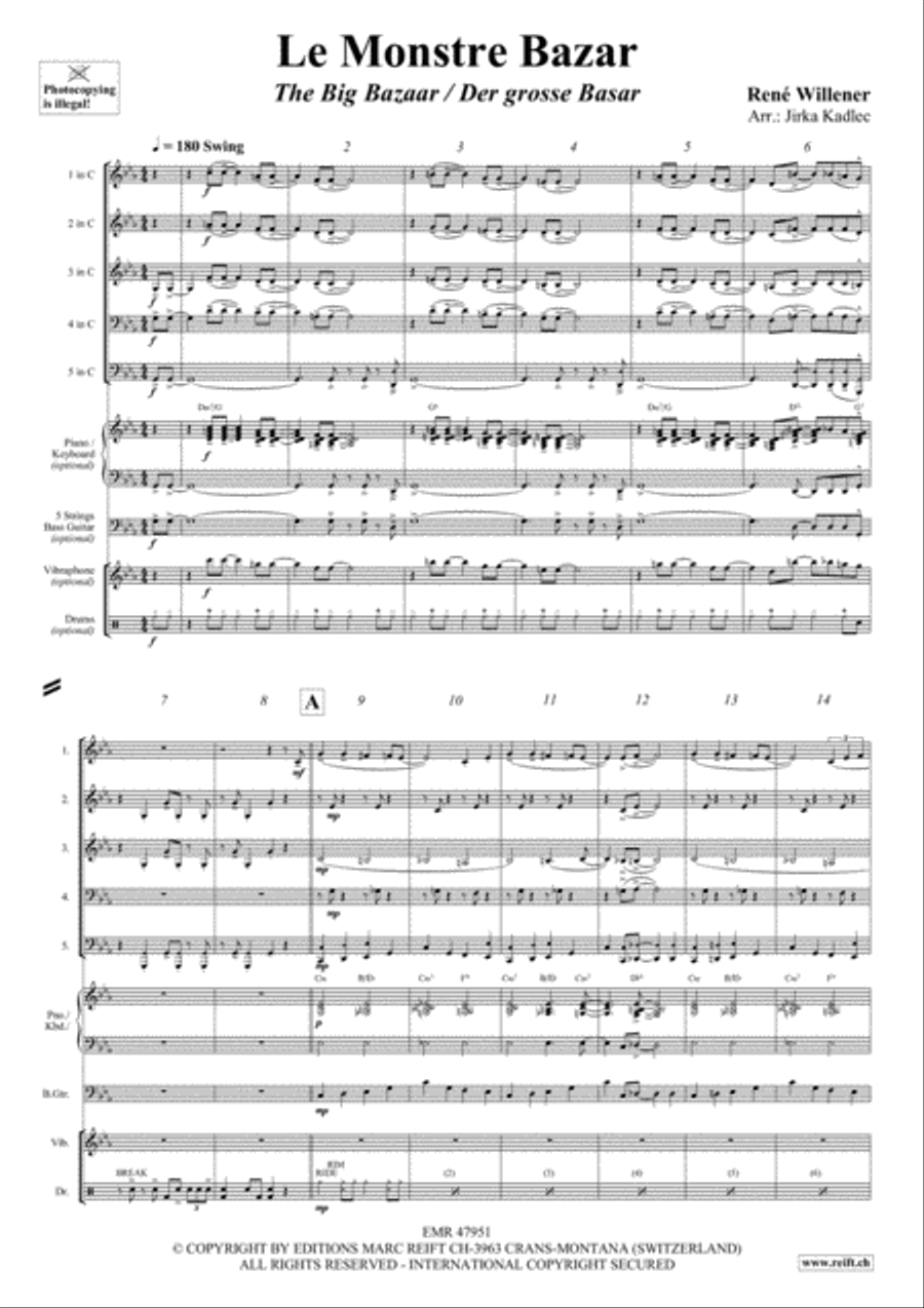 Le Monstre Bazar Woodwind Quintet scores gallery preview page 3