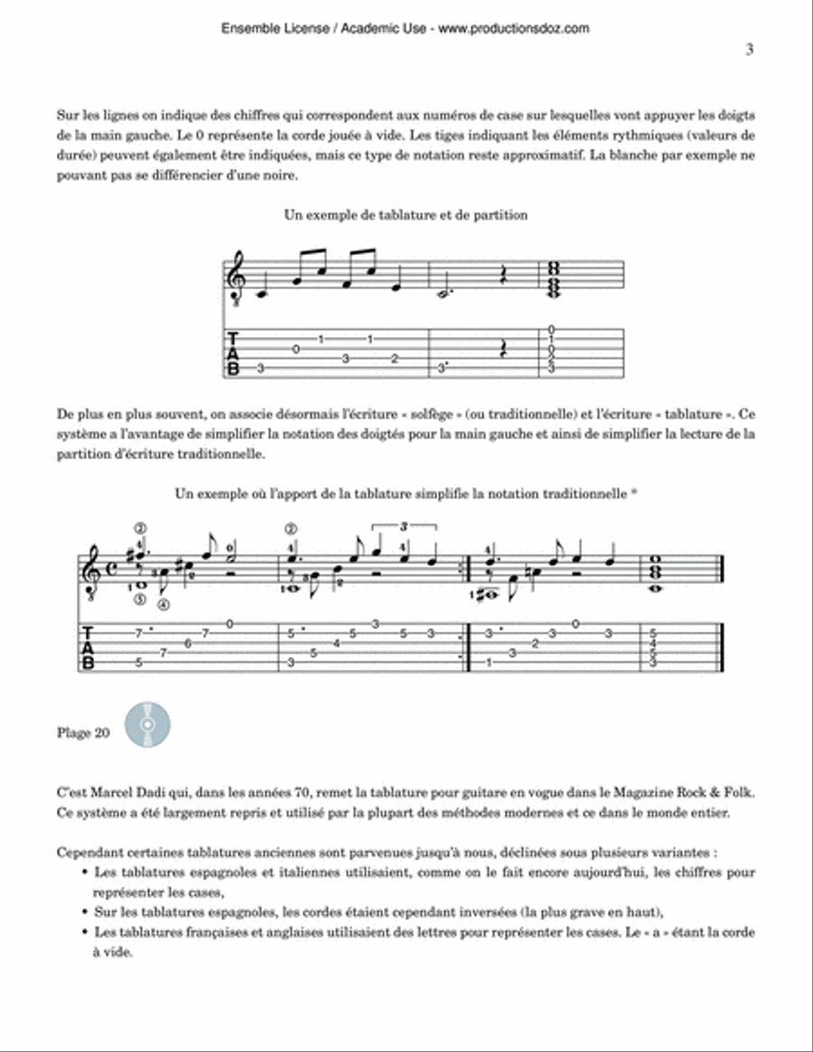 Effet Guitare Classical Guitar scores gallery preview page 3