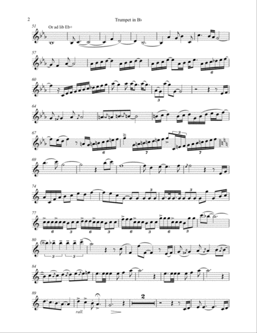 A Jar of Rainbows Trumpet Solo scores gallery preview page 2