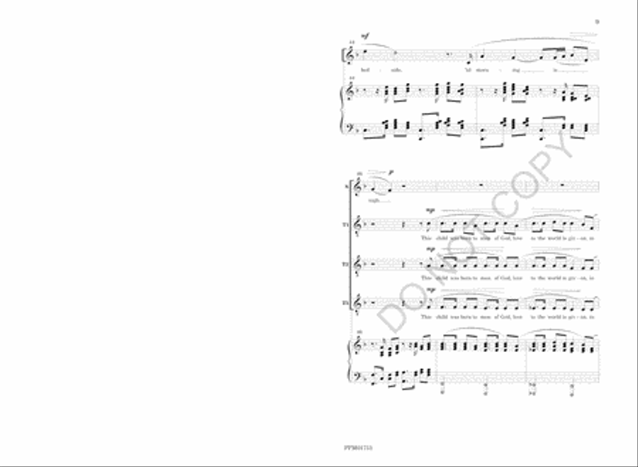 Away in a Manger Choir scores gallery preview page 12
