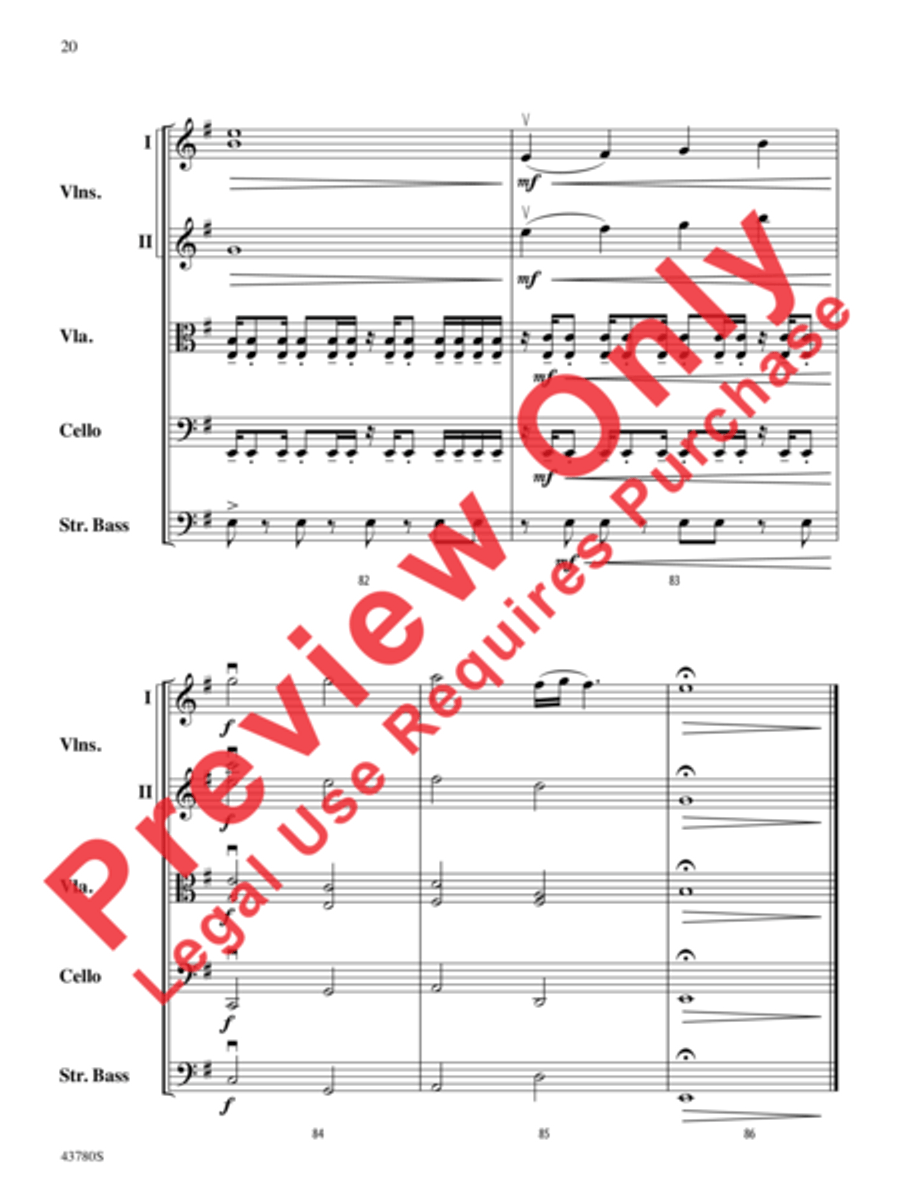 Bring Me to Life String Orchestra scores gallery preview page 21