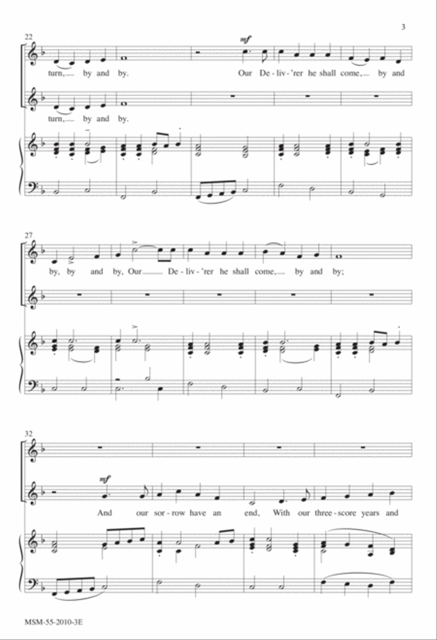 Our Bondage It Shall End (Saints Bound for Heaven) Choir scores gallery preview page 4