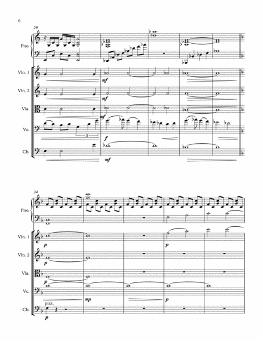Holy Holy Holy - Piano and String Quartet/Quintet Piano Quartet scores gallery preview page 6