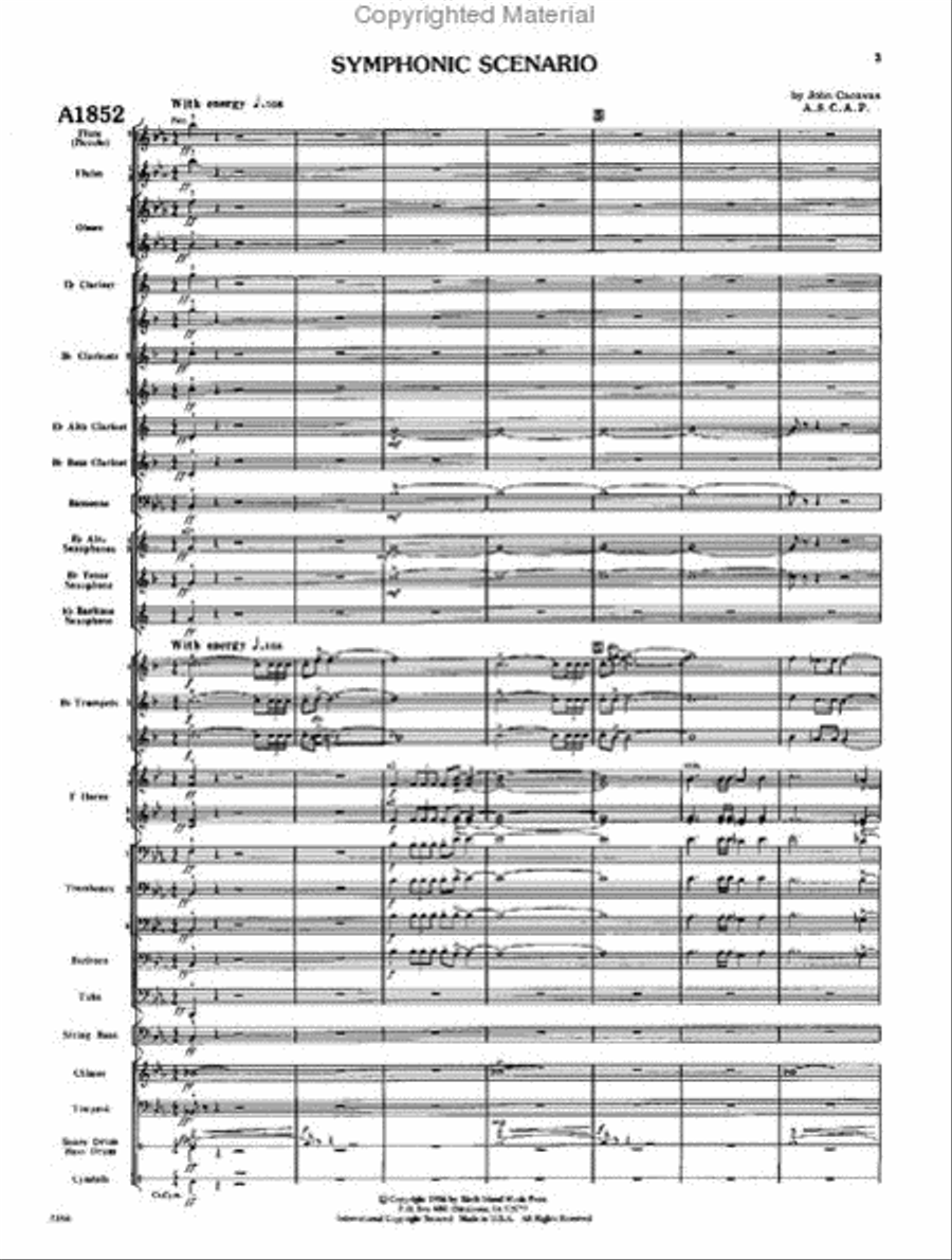 Symphonic Scenario Concert Band scores gallery preview page 2