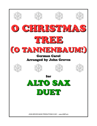Book cover for O Christmas Tree (O Tannenbaum!) - Alto Sax Duet