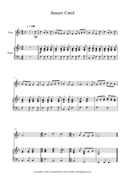 Sussex Carol (Flute + Piano) image number null