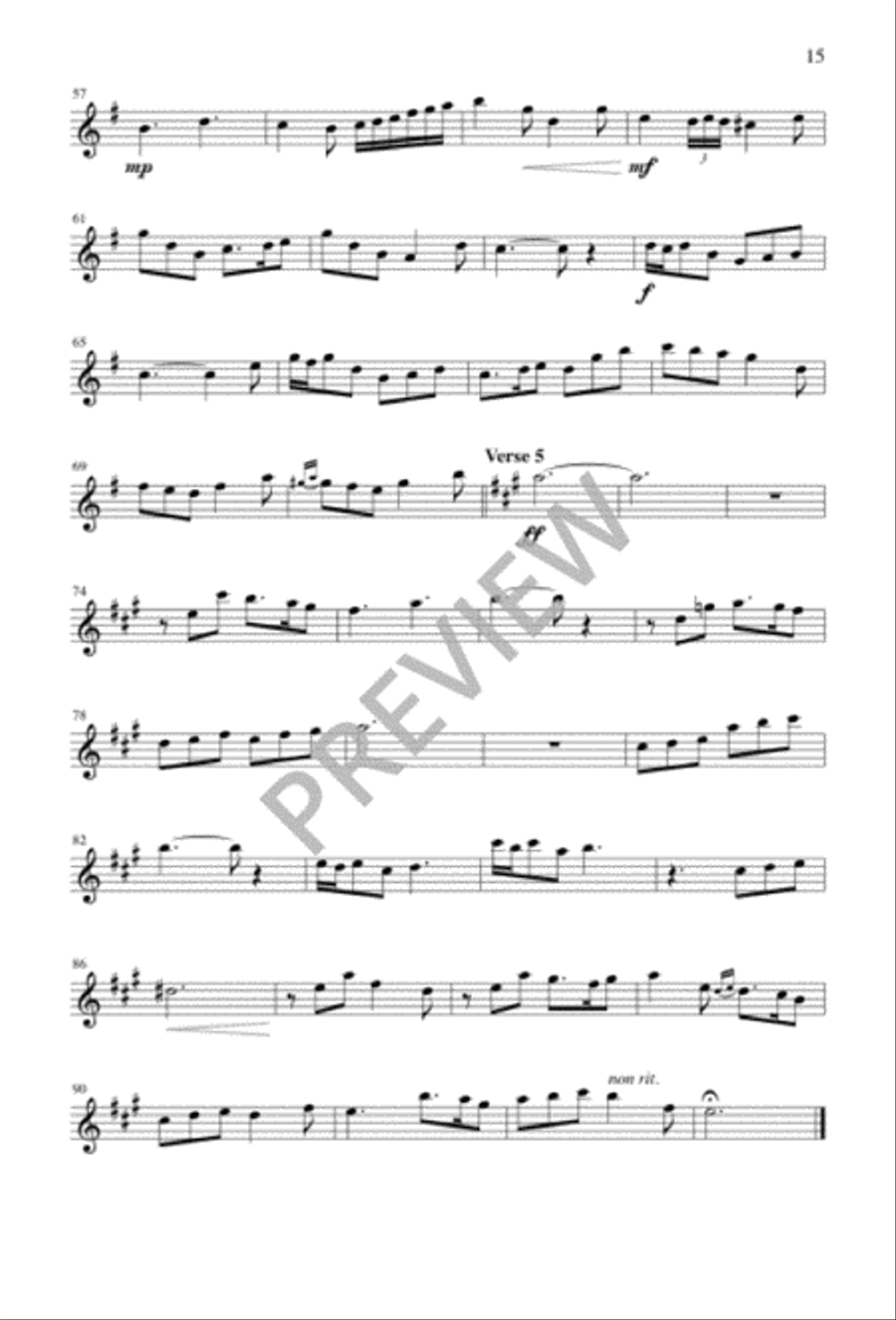 When, in Our Music, God Is Glorified 4-Part scores gallery preview page 16