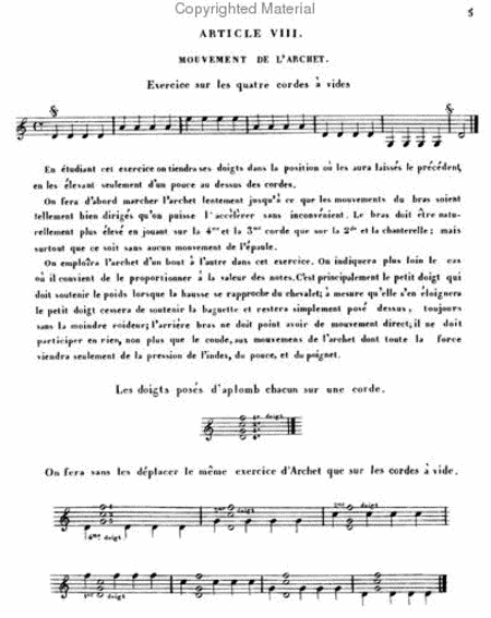 Methods & Treatises Violin - 6 volumes - France 1800-1860