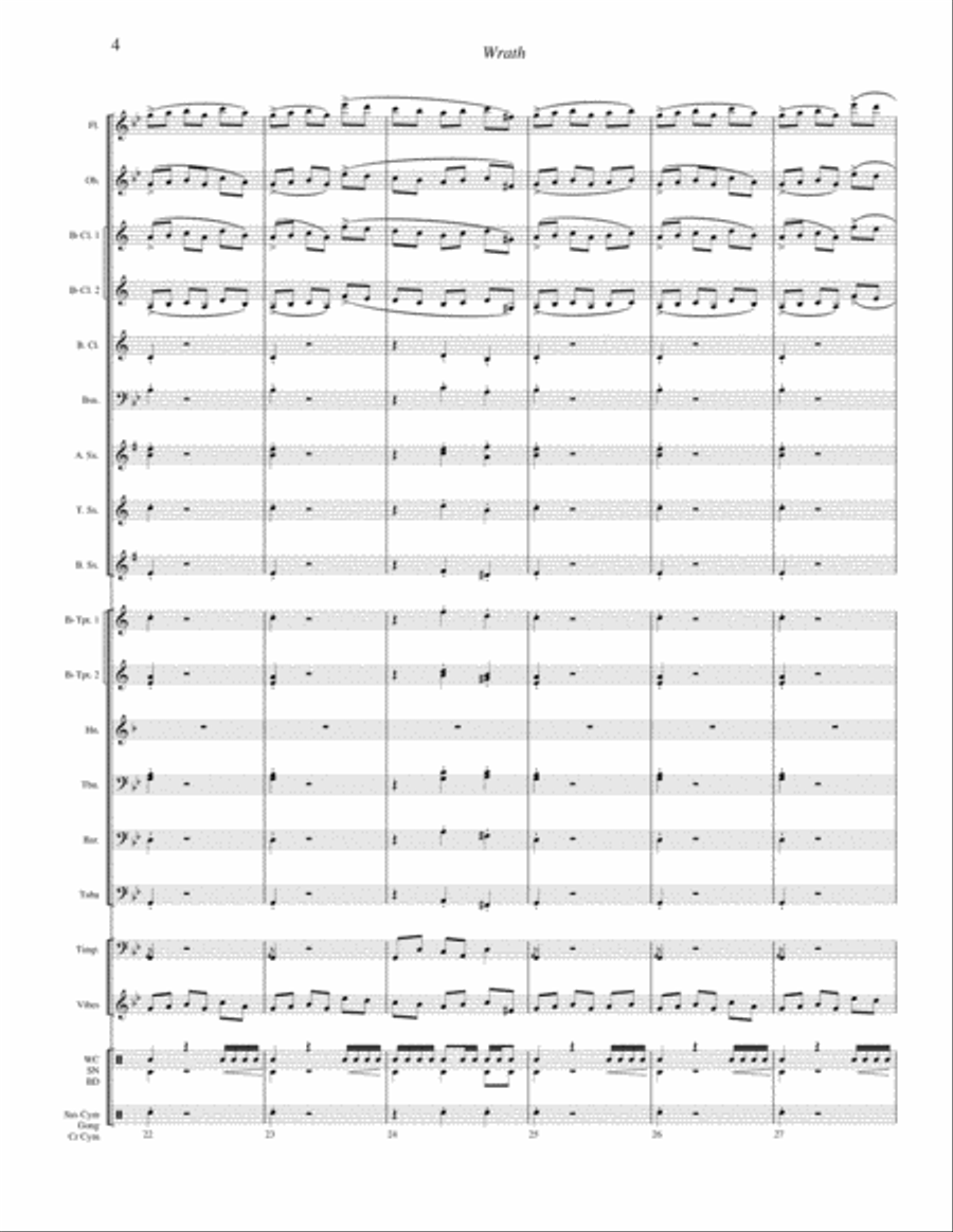 Wrath! Concert Band scores gallery preview page 4