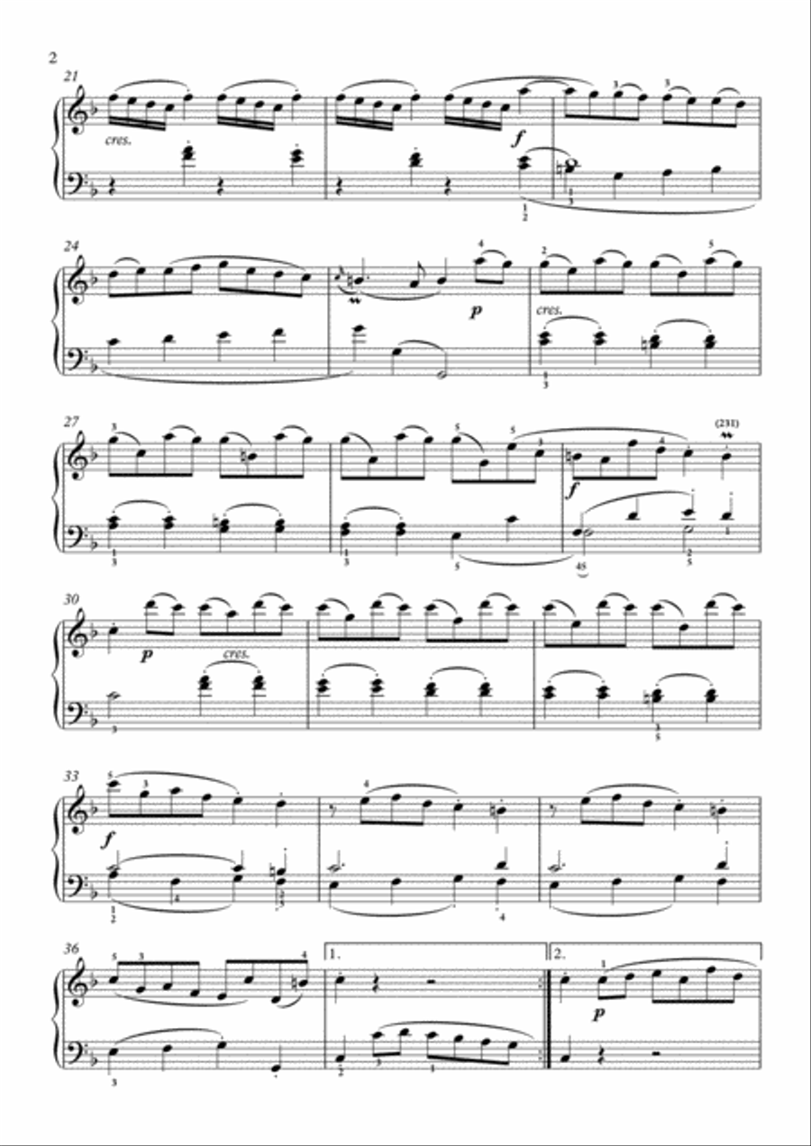 Scarlatti-Sonata in F-Major L.280 K.168(piano) Piano Solo scores gallery preview page 3