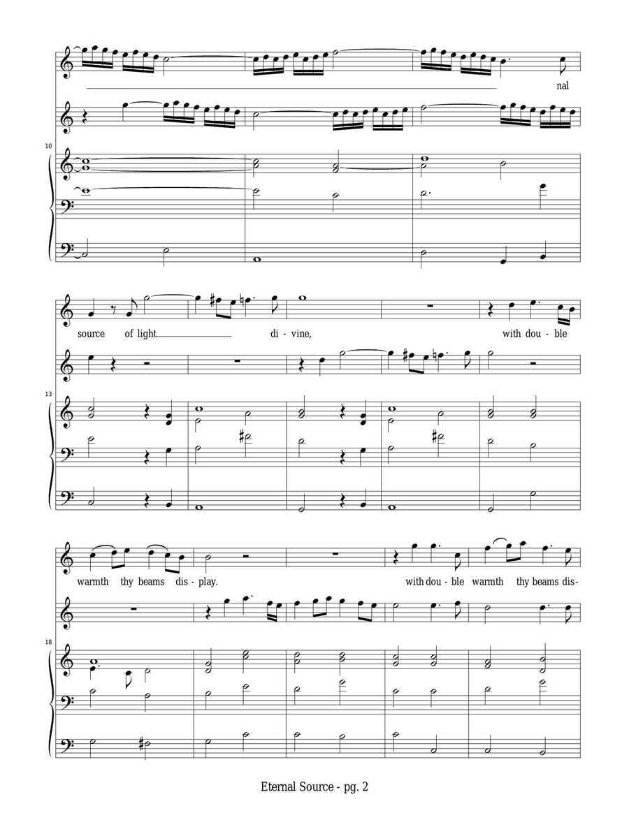 Eternal Source of Light Divine Small Ensemble scores gallery preview page 4