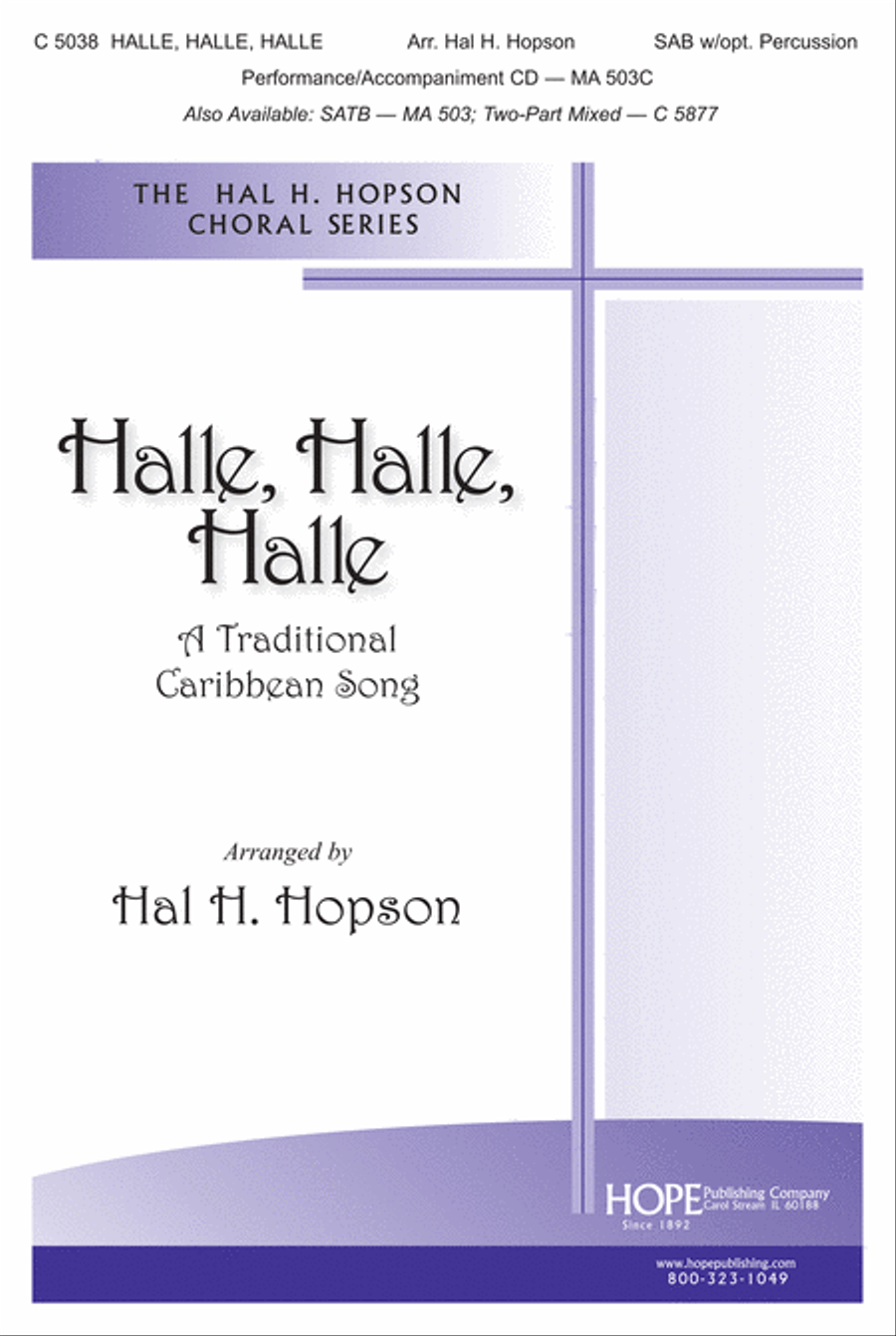 Halle, Halle, Halle Halle, Halle, Halle 4-Part scores gallery preview page 1
