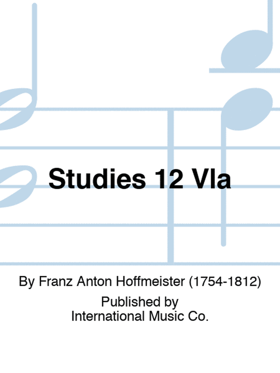 Hoffmeister - 12 Studies For Viola