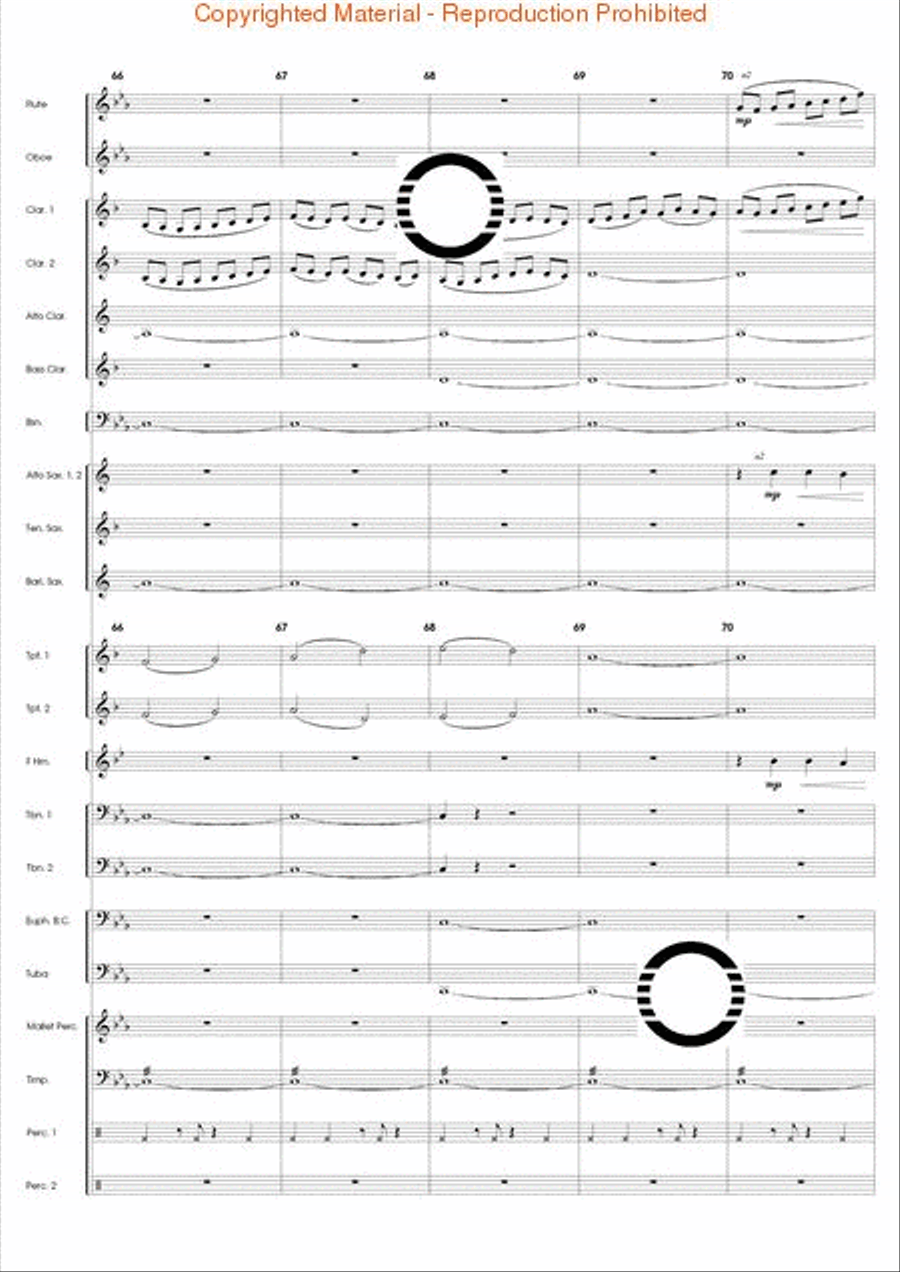 Fire Dance Concert Band scores gallery preview page 15