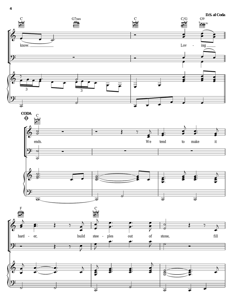 Loving God, Loving Each Other Guitar scores gallery preview page 4