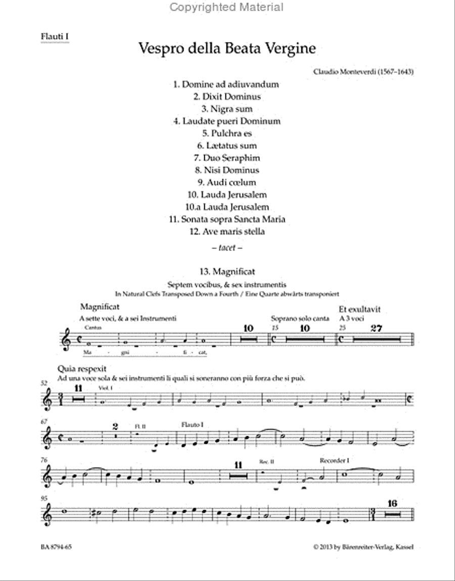 Vespro della Beata Vergine 