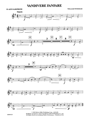 Vandivere Fanfare: E-flat Alto Saxophone