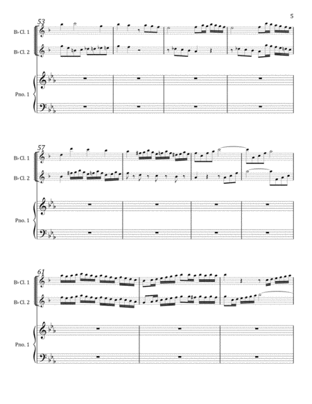 Two-Piano Accompaniment to Franz Krommer's Concerto for Two Clarinets in Eb, Op. 35 (Movement I)