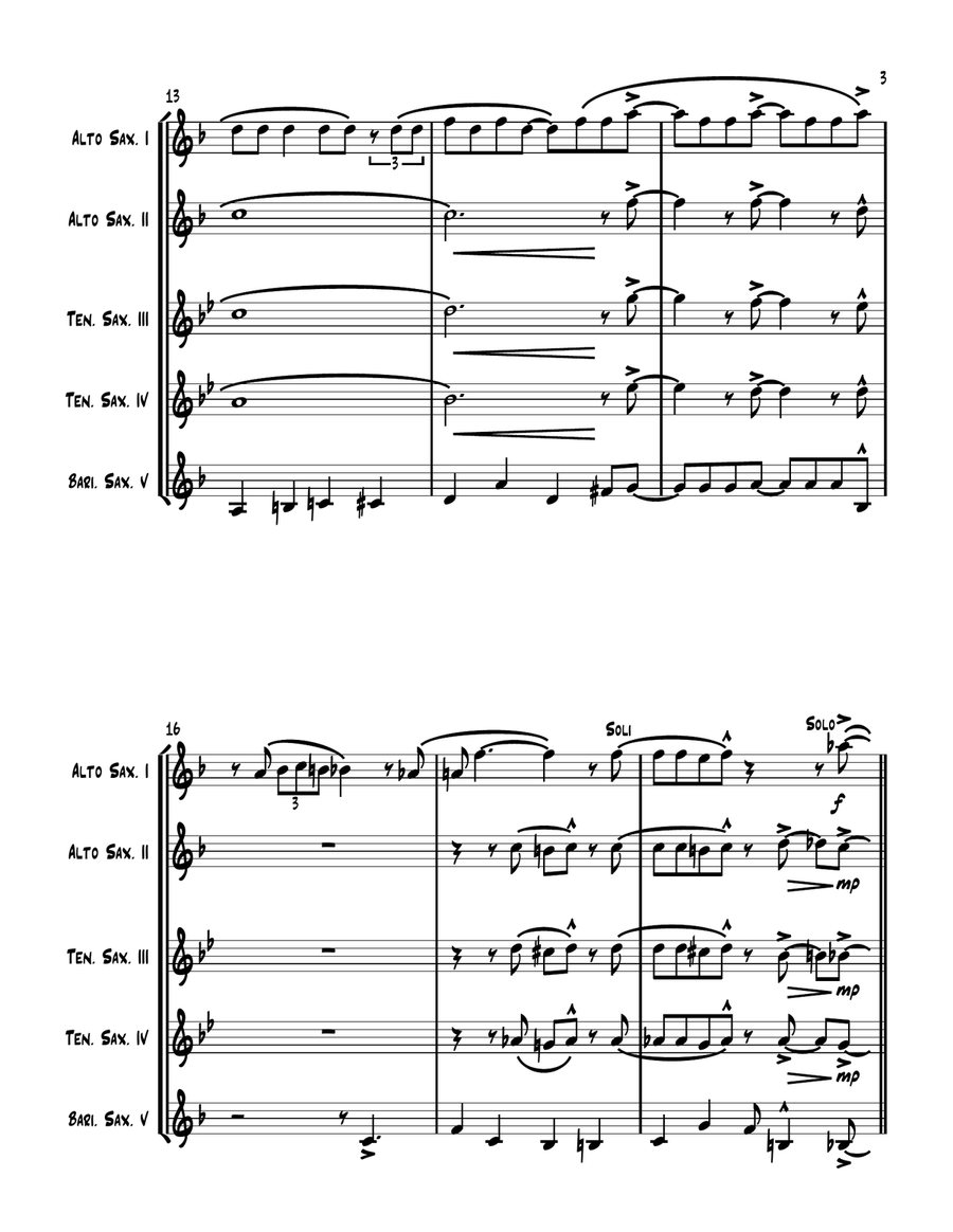 The Nanny Named Fran Woodwind Ensemble scores gallery preview page 3
