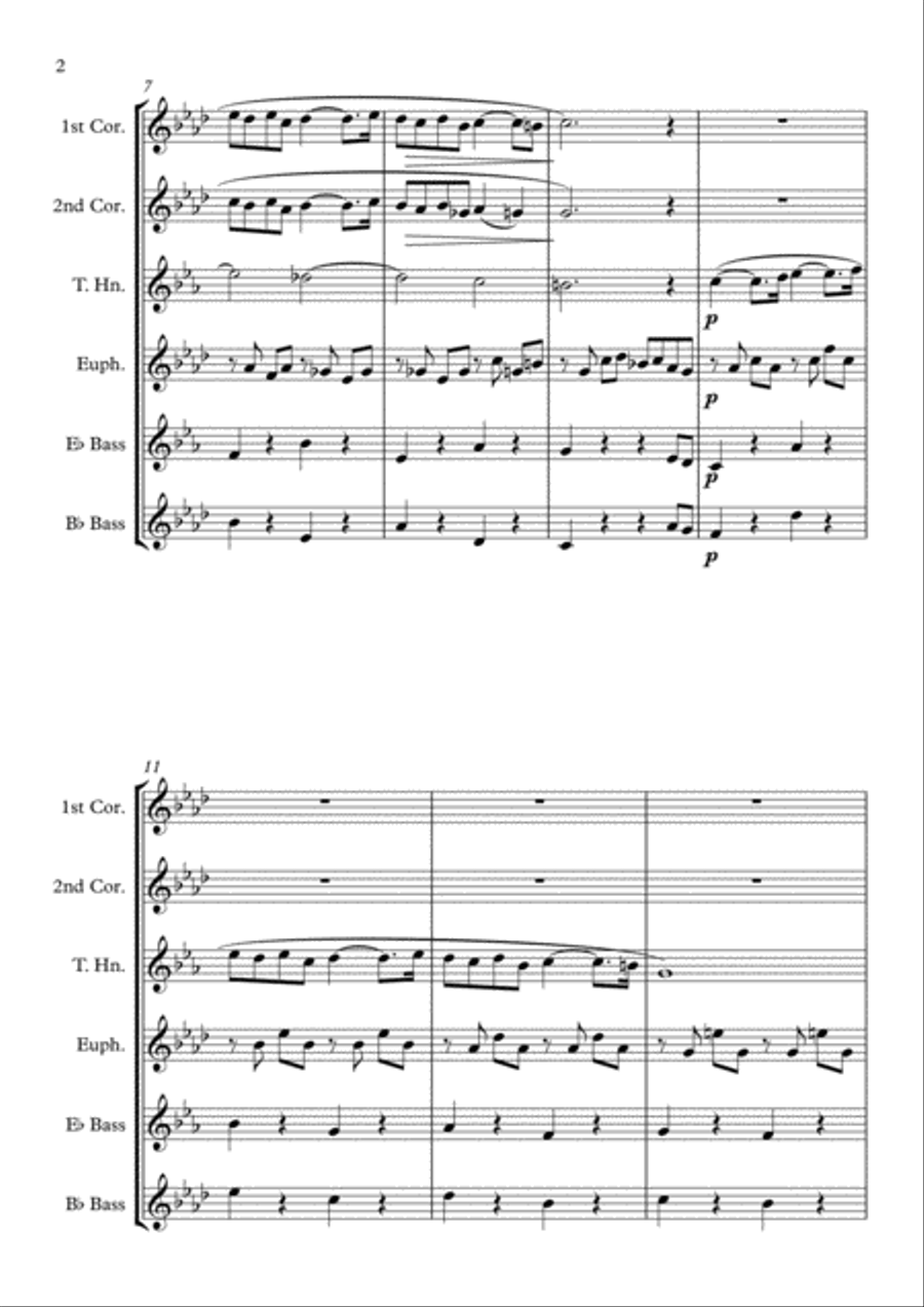 Pavane (Op. 50) - Brass Quintet Brass Quintet scores gallery preview page 2