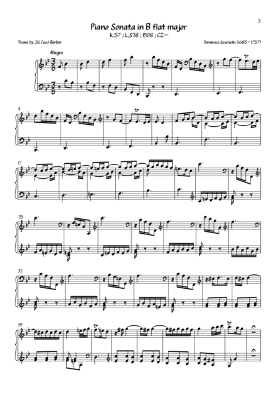 Scarlatti - Complete Piano Sonatas Vol.2 (K.57 - K.111) Piano Solo scores gallery preview page 4