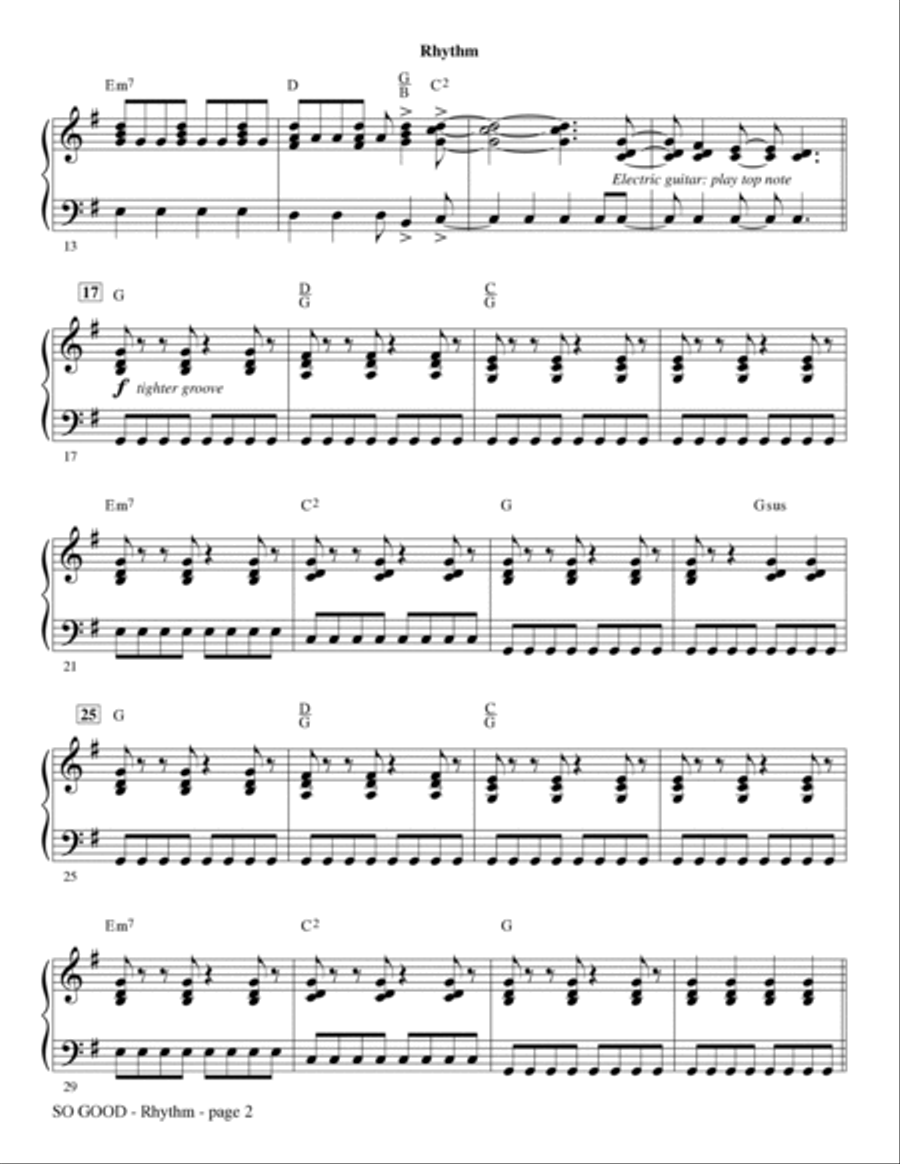 So Good - Rhythm Choir scores gallery preview page 2