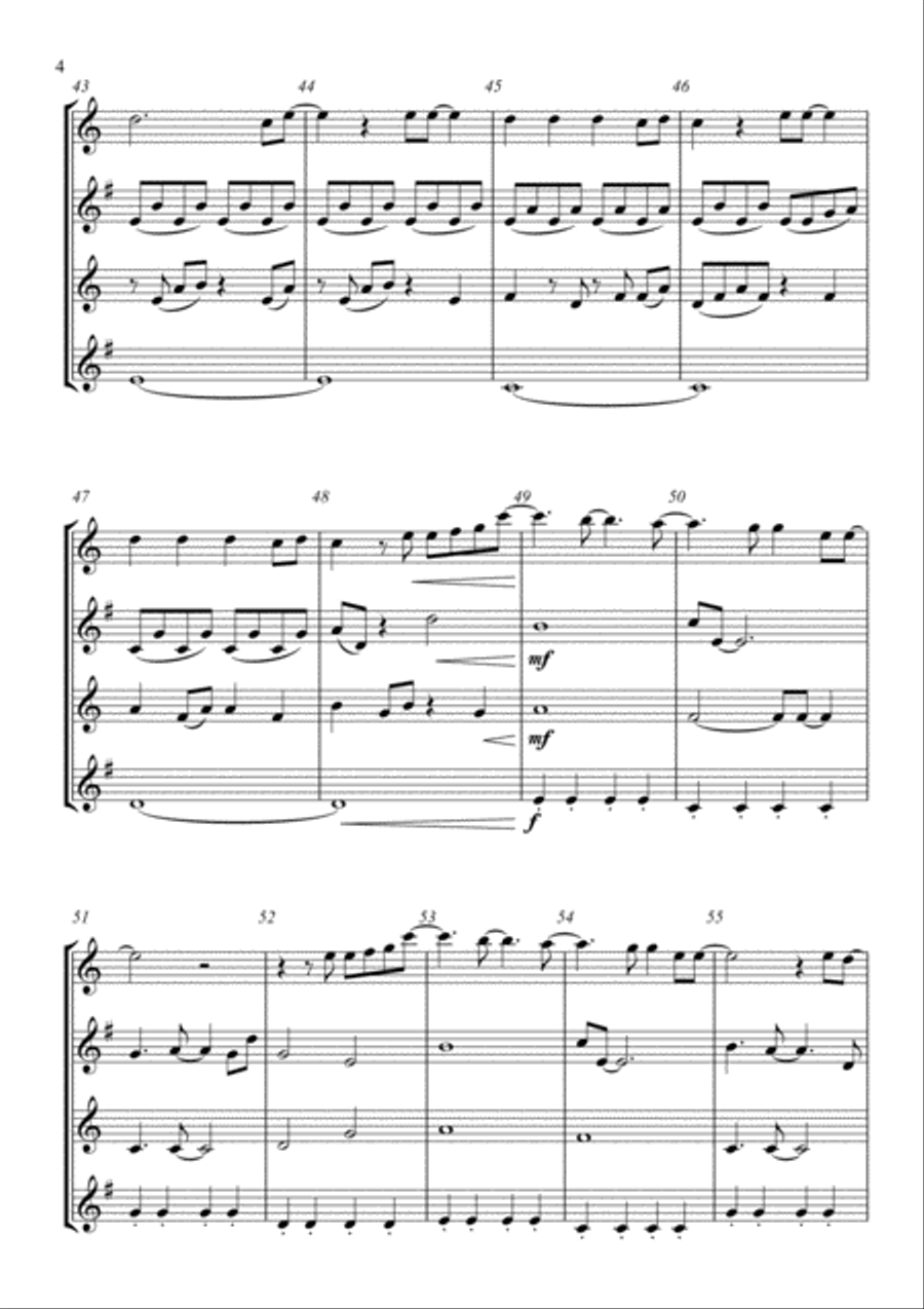 All Of Me Woodwind Quartet scores gallery preview page 4