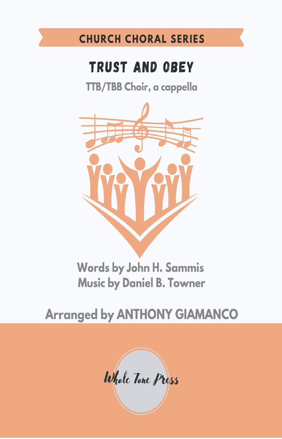Book cover for TRUST AND OBEY - TTB/TBB choir, a cappella
