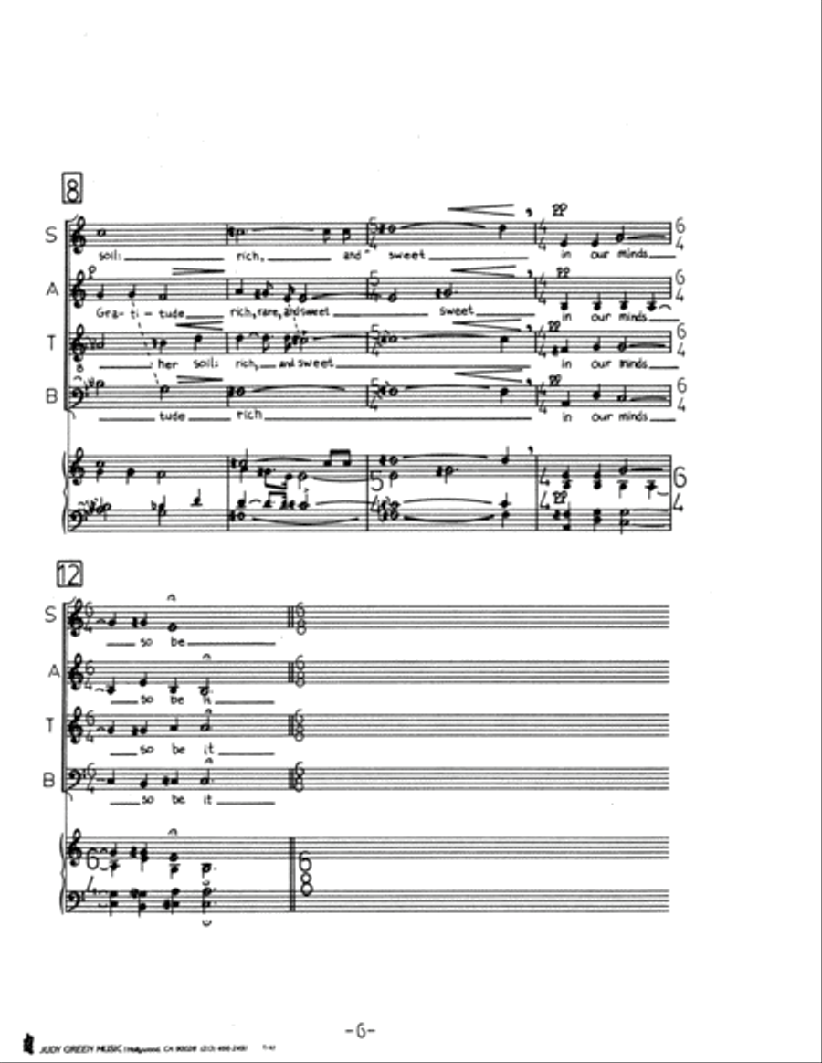 Prayer for the Great Family for mixed chorus 4-Part scores gallery preview page 11