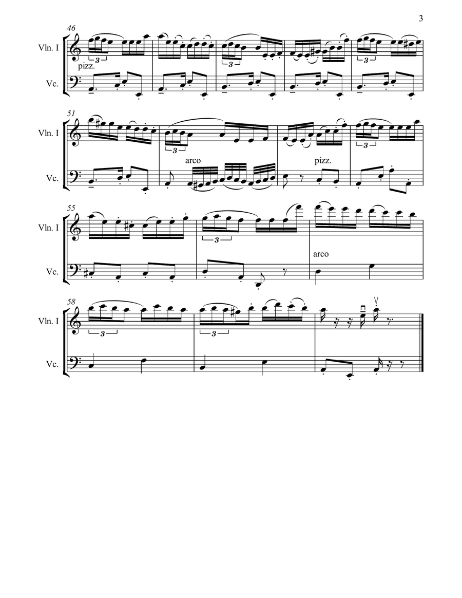 El Choclo Tango for violin and cello duet String Duet scores gallery preview page 4