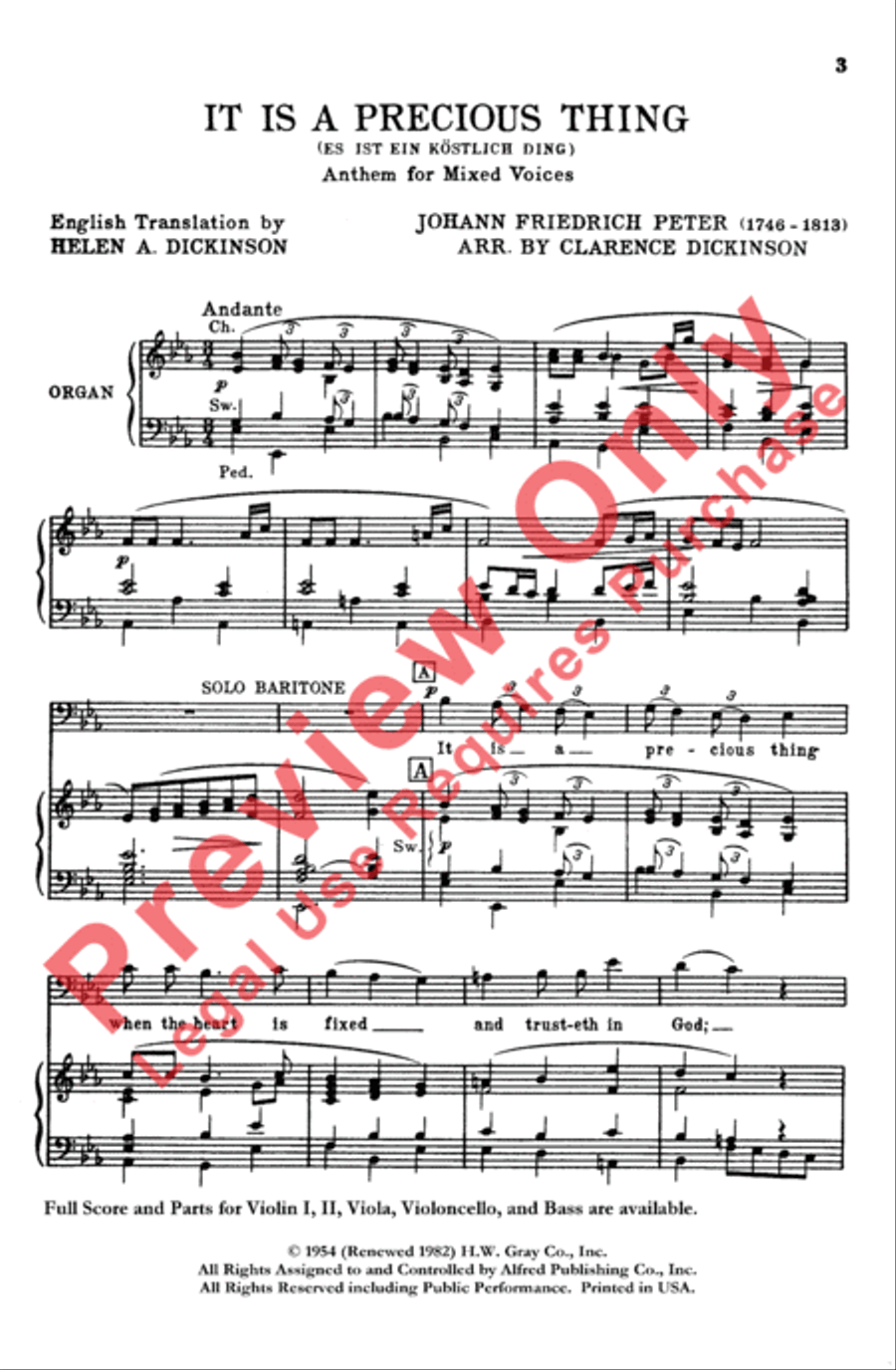 It Is a Precious Thing 4-Part scores gallery preview page 3