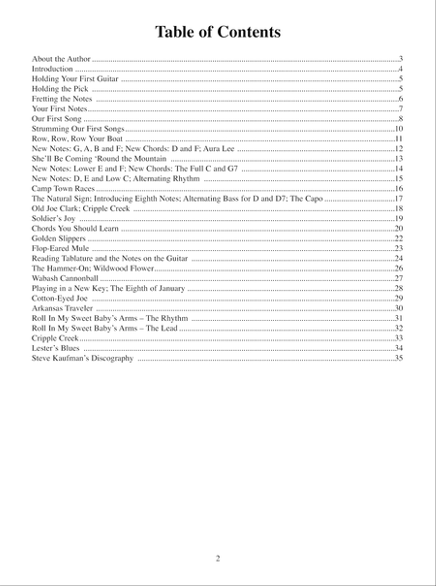 My First Bluegrass Guitar Picking Songs Acoustic Guitar scores gallery preview page 3