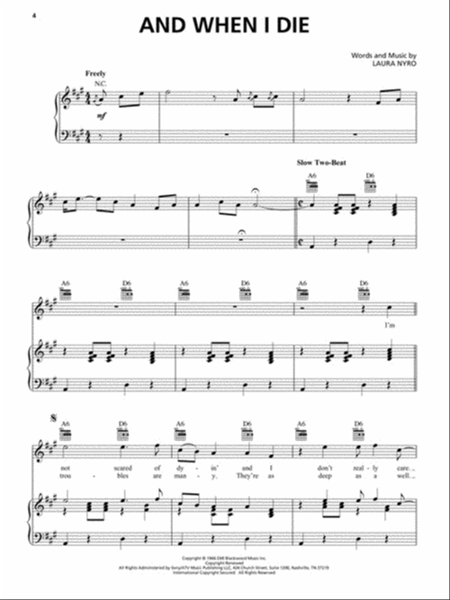 Blood, Sweat & Tears - Greatest Hits Piano, Vocal, Guitar scores gallery preview page 3