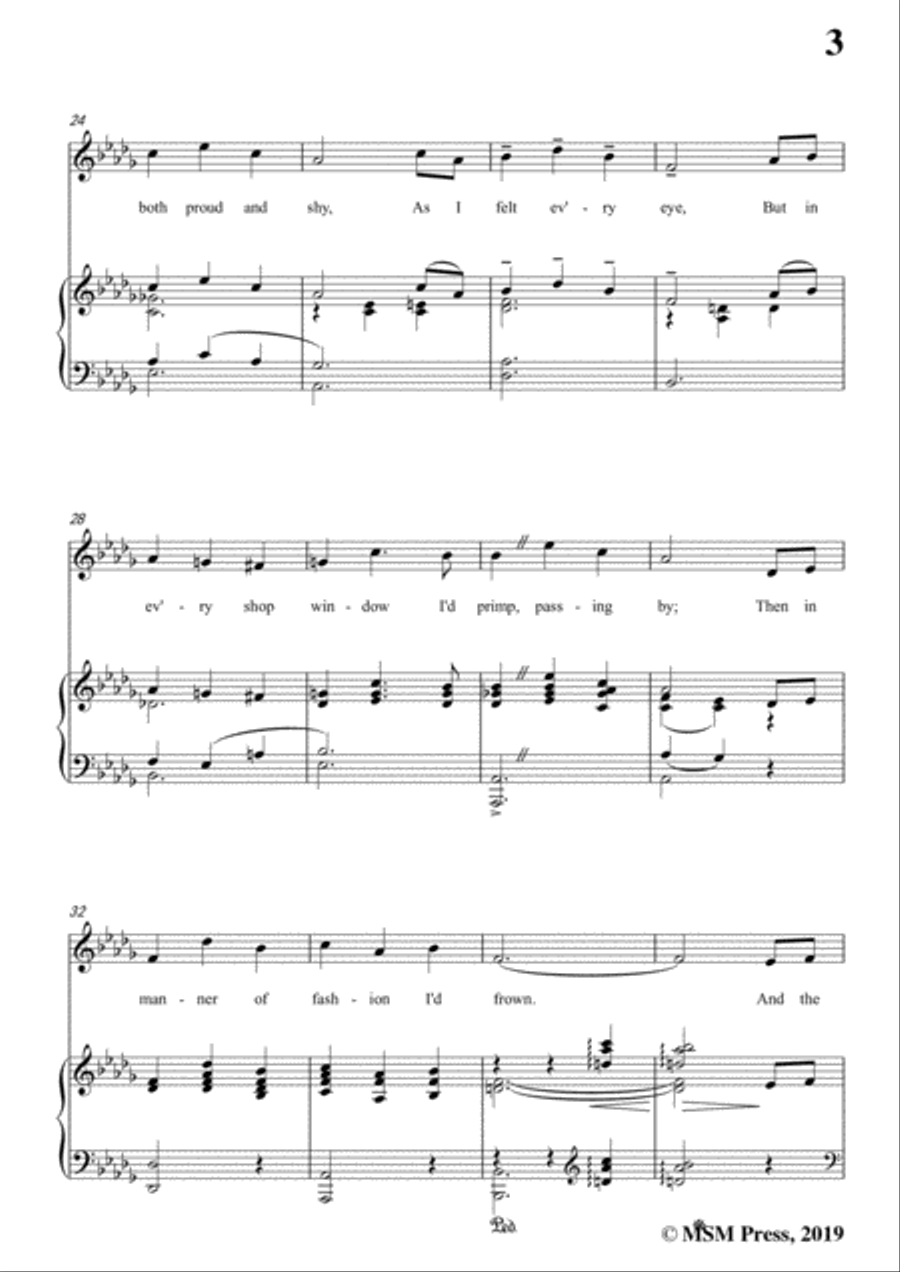 Harry Tierney-Alice Blue Gown,in D flat Major,for Voice and Piano Voice Solo scores gallery preview page 5