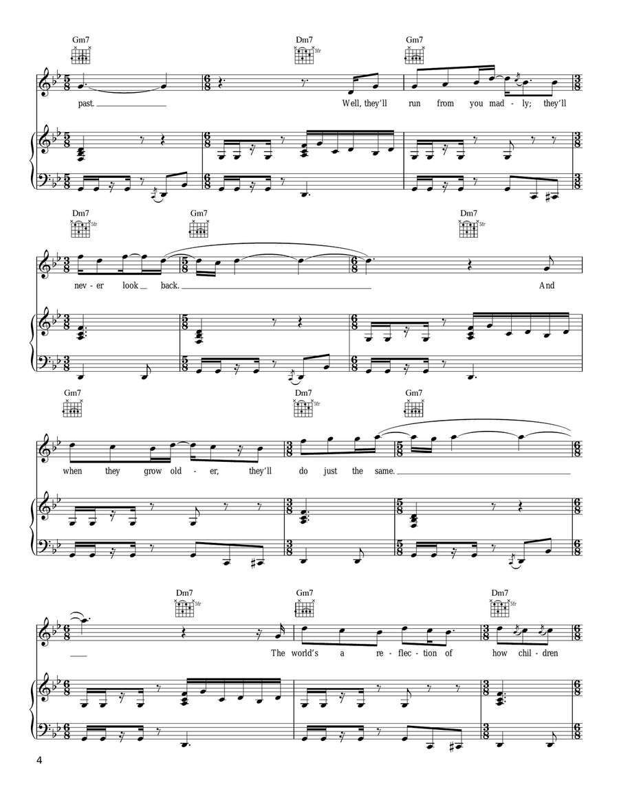 5/6 Piano, Vocal, Guitar scores gallery preview page 4